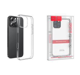 Чехол для телефона iPhone 16 Pro Max HOCO Light series TPU case тонкий (прозрачный)