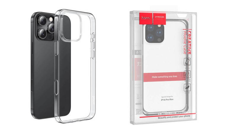 Чехол для телефона iPhone 16 Pro Max HOCO Light series TPU case тонкий (прозрачный) Чехол для телефона iPhone 16 Pro Max HOCO Light series TPU case тонкий (прозрачный)
