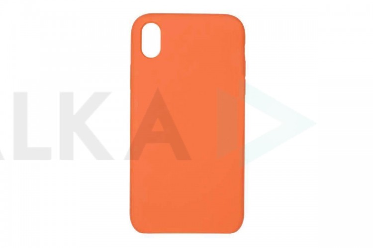 Чехол для iPhone ХS Max Silicone Case Soft Touch (персиковый)