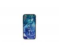 Чехол стеклянный iPhone X (рисунок в ассортименте)