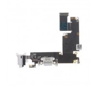 Шлейф для iPhone 6 plus (5.5) с разъемом зарядки + разъем гарнитуры + микрофон (серый) HQ