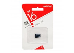 Карта памяти microSDHC Smartbuy 16 GB (class 10) без адаптеров (SB16GBSDCL10-00LE)