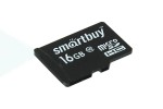 Карта памяти microSDHC Smartbuy 16 GB (class 10) без адаптеров (SB16GBSDCL10-00LE)