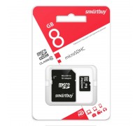 Карта памяти microSDHC Smartbuy 32 GB (class 10) с адаптером (SB32GBSDCL10-01LE)
