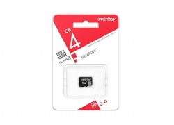 Карта памяти microSDHC Smartbuy 4 GB (class 10) без адаптера (SB4GBSDCL10-00)