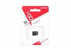 Карта памяти microSDHC Smartbuy 8 GB (class 4) без адаптера (SB8GBSDCL4-00)