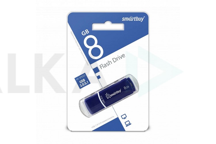 Флешка USB 3.0 Smartbuy 8GB Crown Blue (SB8GBCRW-Bl)