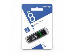 Флешка USB 3.0 Smartbuy 8GB Glossy series Dark Grey (SB8GBGS-DG)