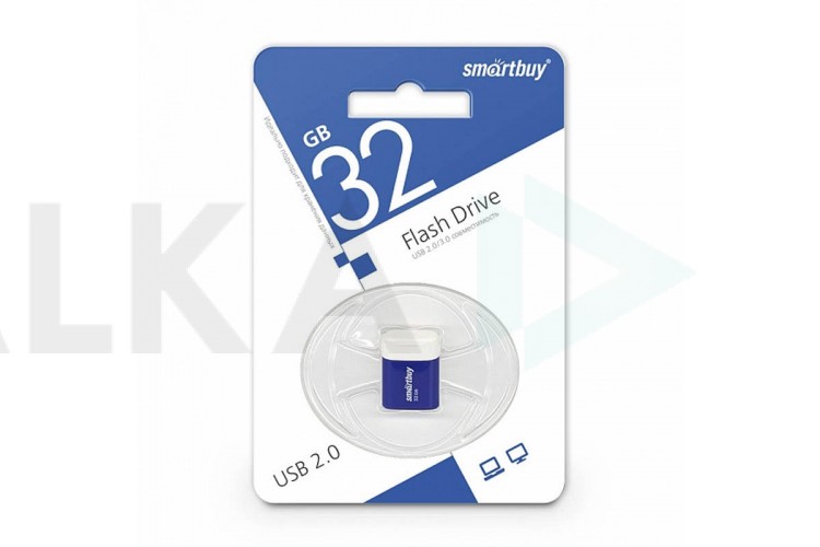 Флешка USB 2.0 Smartbuy 32GB LARA Blue (SB32GBLARA-B)