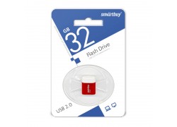 Флешка USB 2.0 Smartbuy 32GB LARA Red (SB32GBLARA-R)