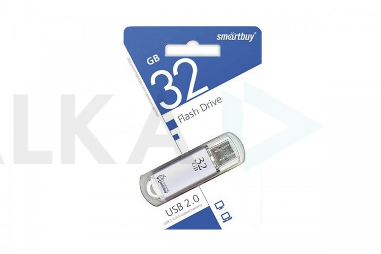 Флешка USB 2.0 Smartbuy 32GB V-Cut Blue (SB32GBVC-B)