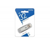 Флешка USB 2.0 Smartbuy 32GB V-Cut Silver (SB32GBVC-S)