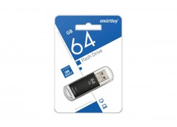 Флешка USB 2.0 Smartbuy 64GB V-Cut Black (SB64GBVC-K)