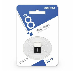 Флешка USB 2.0 Smartbuy 8GB LARA Black (SB8GBLara-K)