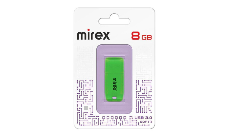 Флешка USB 3.0 Mirex SOFTA GREEN 8GB (ecopack)