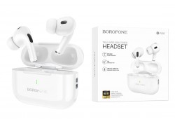 Наушники вакуумные беспроводные BOROFONE BW59 True wireless stereo headset (белый)