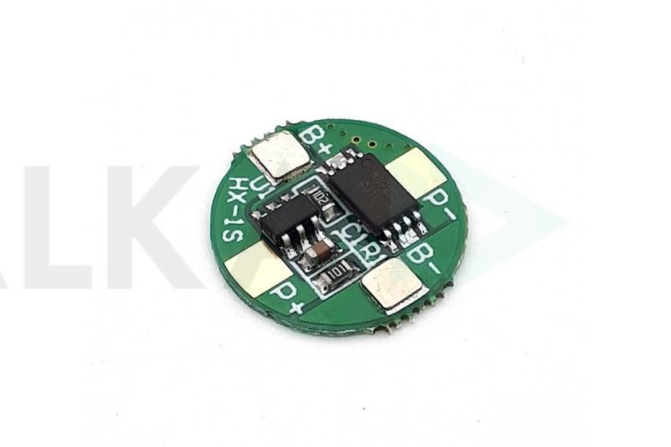 Контроллер заряда-разряда PCM 1S 3.7V 2,5A (Li-Ion) с никелевой лентой