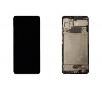 Дисплей для Samsung A325F Galaxy A32 Black в сборе с тачскрином + рамка 100%