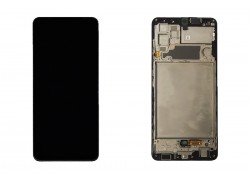 Дисплей для Samsung A325F Galaxy A32 Black в сборе с тачскрином + рамка 100%