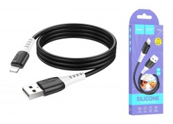 Кабель USB - Lightning HOCO X82, 2,4A (черный) 1м силиконовый