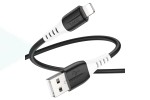 Кабель USB - Lightning HOCO X82, 2,4A (черный) 1м силиконовый