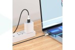 Кабель USB - Lightning HOCO X82, 2,4A (черный) 1м силиконовый