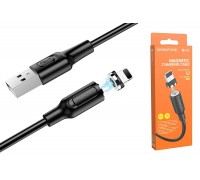 Кабель USB - Lightning BOROFONE BX41, 2,4A (черный) 1м (магнитный)