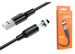 Кабель USB - Lightning BOROFONE BX41, 2,4A (черный) 1м (магнитный)