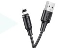 Кабель USB - Lightning BOROFONE BX41, 2,4A (черный) 1м (магнитный)