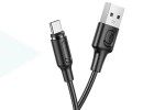 Кабель USB - USB Type-C BOROFONE BX41, 3A (черный) 1м (магнитный)