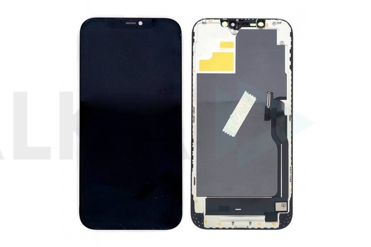 Дисплей для iPhone 12 Pro Max (A2411) в сборе с тачскрином (черный) переклейка
