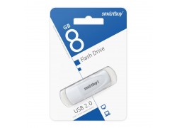 Флешка USB 2.0 SmartBuy 8GB Scout White (SB008GB2SCW)