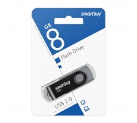 Флешка USB 2.0 SmartBuy 8GB Twist Black (SB008GB2TWK)