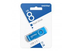 Флешка USB 2.0 SmartBuy 8GB Twist Blue (SB008GB2TWB)