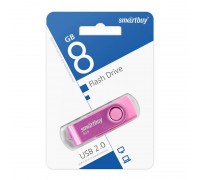 Флешка USB 2.0 SmartBuy 8GB Twist Pink (SB008GB2TWP)