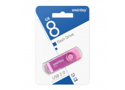 Флешка USB 2.0 SmartBuy 8GB Twist Pink (SB008GB2TWP)