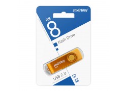 Флешка USB 2.0 SmartBuy 8GB Twist Yellow (SB008GB2TWY)