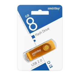 Флешка USB 2.0 SmartBuy 8GB Twist Yellow (SB008GB2TWY)