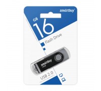 Флешка USB 2.0 SmartBuy Twist Black 16GB (SB016GB2TWK)