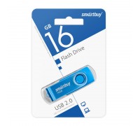 Флешка USB 2.0 SmartBuy Twist Blue 16GB (SB016GB2TWB)