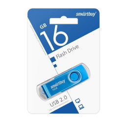 Флешка USB 2.0 SmartBuy Twist Blue 16GB (SB016GB2TWB)