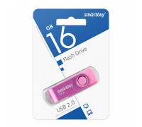 Флешка USB 2.0 SmartBuy Twist Pink 16GB (SB016GB2TWP)