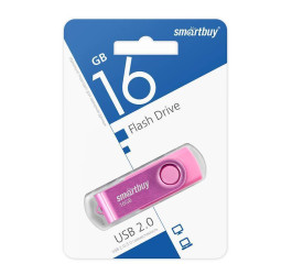 Флешка USB 2.0 SmartBuy Twist Pink 16GB (SB016GB2TWP)