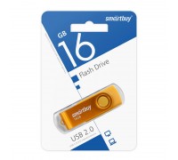 Флешка USB 2.0 SmartBuy Twist Yellow 16GB (SB016GB2TWY)