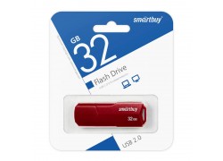 Флешка USB 2.0 SmartBuy CLUE Burgundy 32GB (SB32GBCLU-BG)