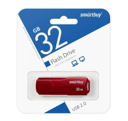 Флешка USB 2.0 SmartBuy CLUE Burgundy 32GB (SB32GBCLU-BG)