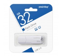 Флешка USB 2.0 SmartBuy CLUE White 32GB (SB32GBCLU-W)