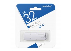 Флешка USB 2.0 SmartBuy CLUE White 32GB (SB32GBCLU-W)