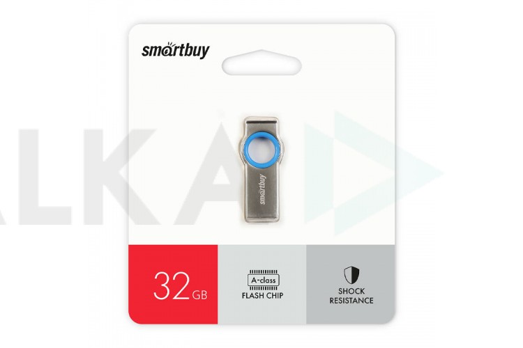 Флешка USB 2.0 Smartbuy MC2 Metal Blue 32GB (SB032GBMC2)