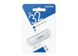 Флешка USB 2.0 SmartBuy Scout White 32GB (SB032GB2SCW)